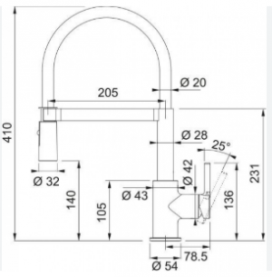 Franke Lina Semi-Pro Black