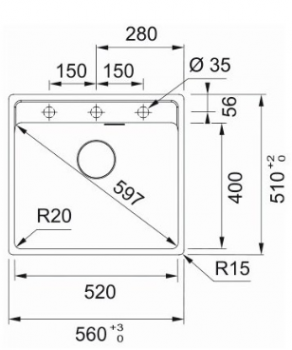 Franke Maris MRG 610-52 TL Sahara