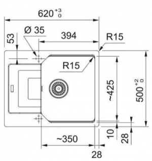 Franke Urban UBG 611-62 Nero