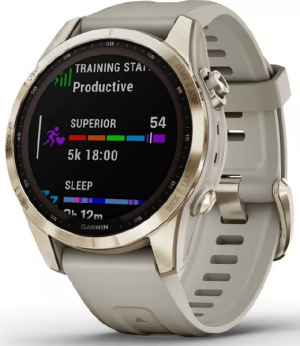 Garmin Fenix 7S Sapphire Solar Cream Gold