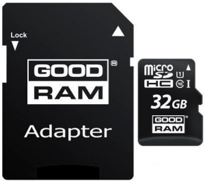 Goodram 32GB MicroSD Card + SD Adapter Goodram 32GB MicroSD Card + SD Adapter