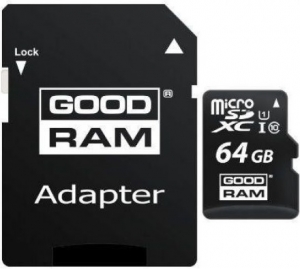 Goodram 64GB MicroSD Card + SD Adapter Goodram 64GB MicroSD Card + SD Adapter