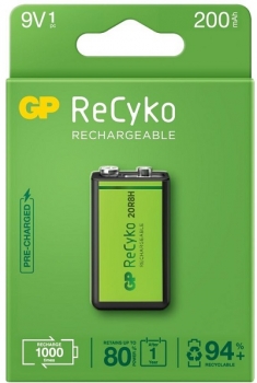 GP ReCyco 20R8H-EB1 200mAh 9V