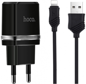 Hoco C12 + Lighting Cable Black