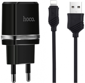 Hoco C12 + Lighting Cable Black Hoco C12 + Lighting Cable Black