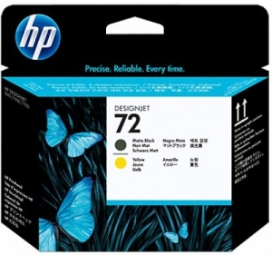 HP C9384A Matte Black & Yellow