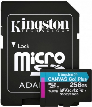 Kingston 256GB MicroSD Card + SD Adapter Kingston 256GB MicroSD Card + SD Adapter