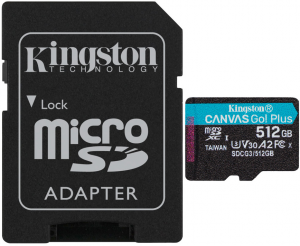 Kingston 512GB MicroSD Card + SD Adapter