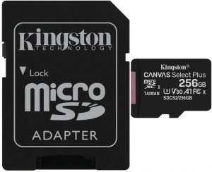 Kingston 256GB MicroSD Card + SD Adapter