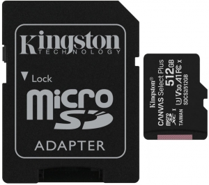 Kingston 512GB MicroSD Card + SD Adapter Kingston 512GB MicroSD Card + SD Adapter