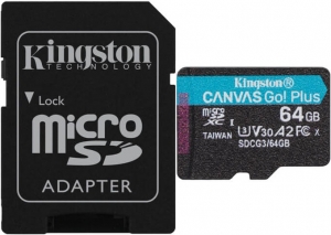 Kingston Canvas Go! Plus 64GB + SD Adapter Kingston Canvas Go! Plus 64GB + SD Adapter