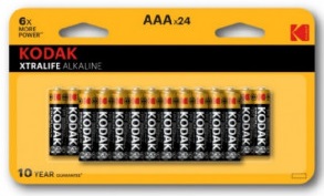Kodak Xtralife Alkaline AAA 24 p Kodak Xtralife Alkaline AAA 24 p