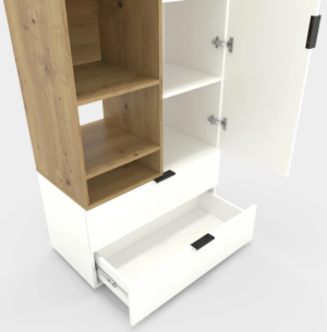 Nex Home A001L White Snow/Oak Artisan