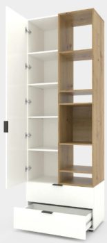 Nex Home A001L White Snow/Oak Artisan