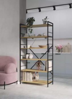 Nex Loft 1700x800x350 mm Anthracite/ Oak Artisan