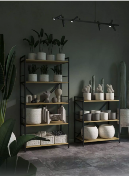 Nex Loft 900x800x400 mm Anthracite/ Oak Artisan