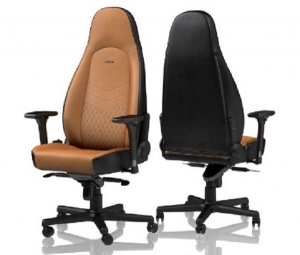 Noble Icon NBL-ICN-RL-CBK Cognac/Black Real Leather