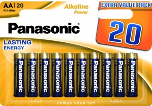 Panasonic ALKALINE Power AA LR6REB/20BW