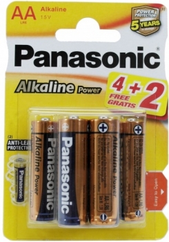 Panasonic ALKALINE Power AA LR6REB/6B2F