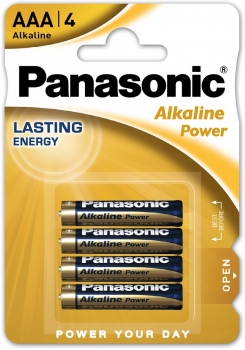 Panasonic ALKALINE Power AAA LR03REB/4BPR