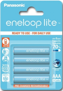 Panasonic Eneloop Lite BK-4LCCE/4BE AAA 550mAh