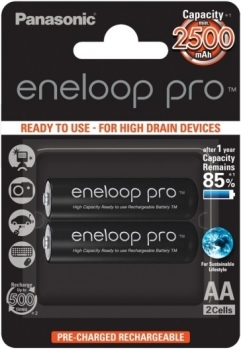 Panasonic Eneloop Pro BK-3HCDE/2BE AA 2500mAh