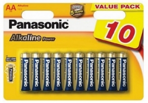 Panasonic ALKALINE Power AA LR6REB/10BW