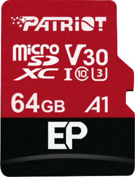 Patriot EP 64GB MicroSD Card + SD Adapter