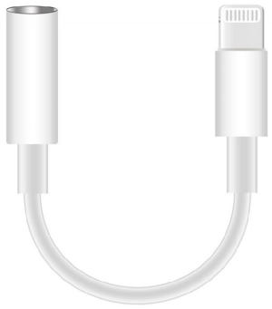 Platinet Lightning - Aux Adapter White Platinet Lightning - Aux Adapter White