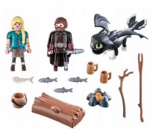 Playmobil Hiccup, Astrid and Dragon