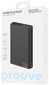 Proove Hyper Flux 10000 mAh Black Proove Hyper Flux 10000 mAh Black