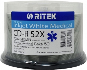 Ritek CD-R Medical Inkjet FF 50*Cake