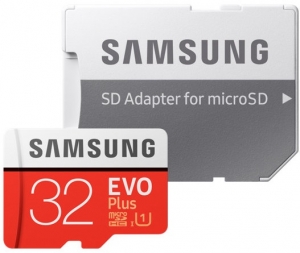 Samsung 32GB MicroSD Card + SD Adapter