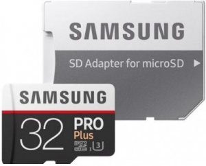 Samsung 32GB MicroSD Card + SD Adapter