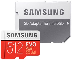 Samsung 512GB MicroSD Card + SD Adapter