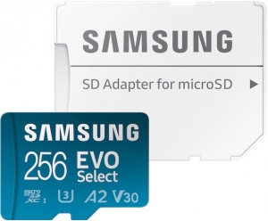 Samsung EVO Select 256GB MicroSD Card + SD Adapter Samsung EVO Select 256GB MicroSD Card + SD Adapter
