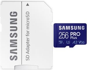 Samsung PRO Plus 256GB MicroSD Card + SD Adapter