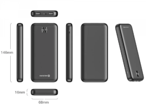 Swissten Power Line II 30000 mAh Black