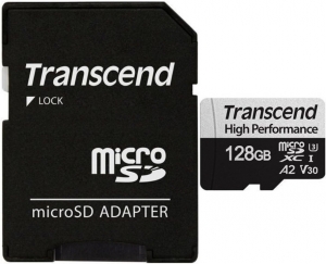 Transcend 128GB MicroSD Card + SD Adapter Transcend 128GB MicroSD Card + SD Adapter