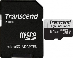 Transcend 64GB MicroSD Card + SD Adapter Transcend 64GB MicroSD Card + SD Adapter