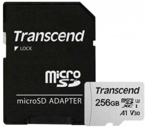Transcend 256GB MicroSD Card + SD Adapter Transcend 256GB MicroSD Card + SD Adapter