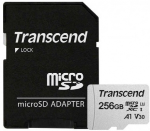 Transcend 256GB MicroSD Card + SD Adapter