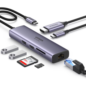 Ugreen 7in1 USB-C 100W CM512 Gray