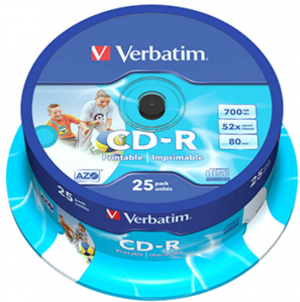 Verbatim CD-R ID Branded 25*Spindle AZO
