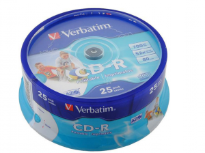 Verbatim CD-R Printable 25*Cake AZO