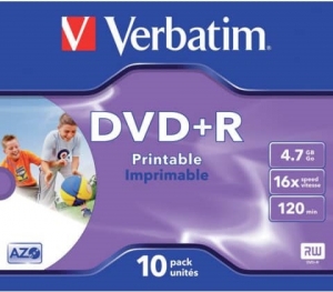 Verbatim DVD+R 10*Jewel Case AZO