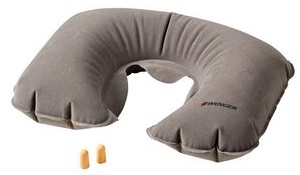 Wenger Inflatable Neck Pillow & Earplugs